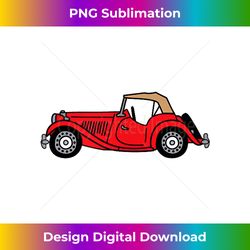 mgtd mg td red british classic sportscar 1 - premium sublimation digital download