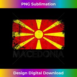 macedonian flag vintage made in macedonia 1 - png transparent sublimation design