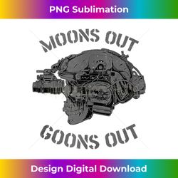 moon's out goons out skull helmet nvgs nsw swcc dbg pin 1 - sublimation-ready png file