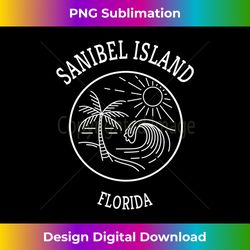 retro cool sanibel island florida scenic beach wave novelty 2 - high-resolution png sublimation file