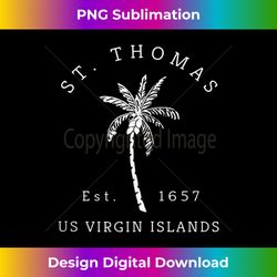 retro cool st. thomas usvi beach palm tree novelty souvenir 2 - unique sublimation png download