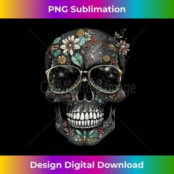 floral mexican skull day of the dead dia de muertos - vintage sublimation png download