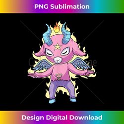 Pastel Goth Baphomet Satanic Monster Goat Kawaii Emo Nu Goth - Bespoke Sublimation Digital File - Immerse in Creativity