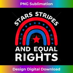 stars stripes and equal rights 4th of july womens rights tank top - sublimation-ready png file