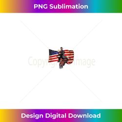 abe lincoln riding eagle tshirt funny july 4th american flag tank top - modern sublimation png file