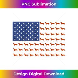 Dachshund Us Flag, Dachshund Wiener Dog, Funny Dachshund - Premium Png Sublimation File