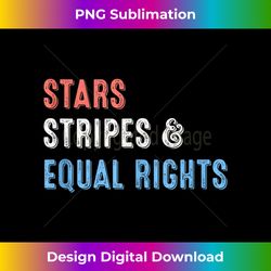 stars stripes and equal rights 4th of july women's rights tank top - vintage sublimation png download