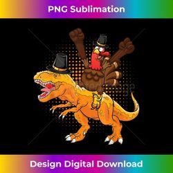 turkey riding dinosaur pilgrim hat happy thanksgiving day - classic sublimation png file - access the spectrum of sublim