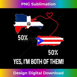 half puerto rican half dominican flag map combined pr rd - sublimation-optimized png file