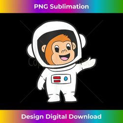 funny monkey astronaut space travel baby monkey - sublimation-ready png file