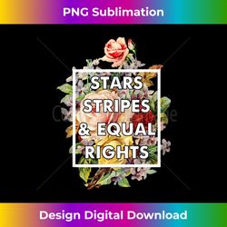 stars stripes and equal rights 4th of july women's rights tank top - signature sublimation png file