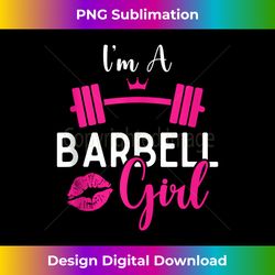 i'm a barbell girl funny weightlifter gym & exercise team tank top 1 - aesthetic sublimation digital file