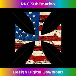 iron cross american flag - trendy sublimation digital download
