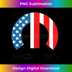 mopar american flag black logo - signature sublimation png file