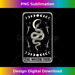 the waxing moon tarot card crescent lunar fortune teller 1 - special edition sublimation png file