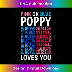 pink or blue poppy loves you gender reveal baby shower party 1 - exclusive sublimation digital file