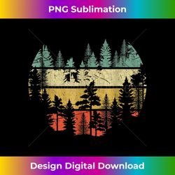 wildlife trees outdoors retro forest black 3 - signature sublimation png file