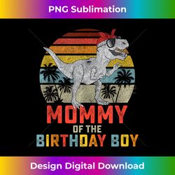 mommy dinosaur birthday boy mom matching family tank top 1 - stylish sublimation digital download