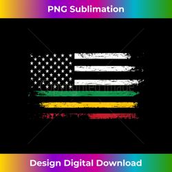 rasta american flag usa african reggae design 1 - png transparent sublimation design