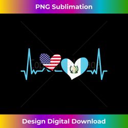 awesome guatemalan american heartbeat for guatemalan roots - creative sublimation png download