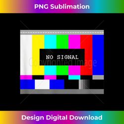 test image i no signal glitch frame retro analog tv motif 2 - vintage sublimation png download