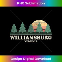 williamsburg va vintage throwback retro 70s design 3 - signature sublimation png file