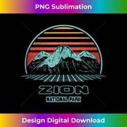 zion national park retro hiking vintage 80s style 3 - high-quality png sublimation download
