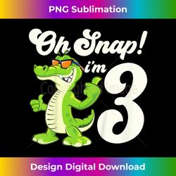 3 year old alligator birthday party crocodile gator 3rd - signature sublimation png file