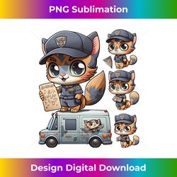 postman postal workers drops dps delivery carrier cat long sleeve - creative sublimation png download