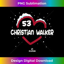 christian walker heart phoenix baseball valentines day - special edition sublimation png file