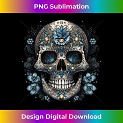 floral mexican skull day of the dead dia de muertos - sublimation-ready png file