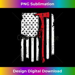 firefighter fireman fire department american ax flag - trendy sublimation digital download