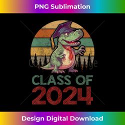 t rex dinosaur class of 2024 first day of school graduation 1 - vintage sublimation png download