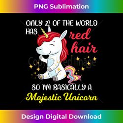 red hair majestic unicorn funny ginger head pride 2 - digital sublimation download file