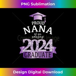 2024 proud nana graduation party color purple white decor - professional sublimation digital download