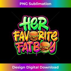 her favorite fatboy hamburger funny fatboy - aesthetic sublimation digital file