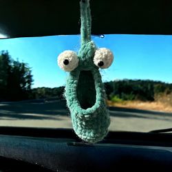 yip-yip car knick-knack holder, mirror dangle decor, car accessory gift