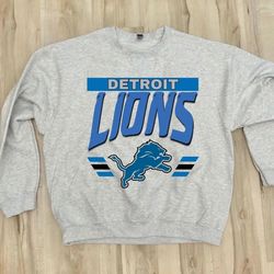 detroit lions unisex sweatshirt, nfl vintage shirt, gift for her, gift for him