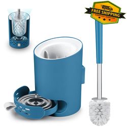 toilet brush and holder set toilet bowl brush and caddy scrub brush with holder - n1057