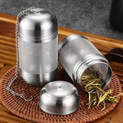 stainless steel tea infuser tea leaves spice seasoning ball strainer teapot fine mesh coffee filter teaware kitchen tool