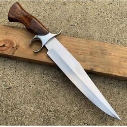 handmade bowie knife d2 tool steel mirror polished blade survival outdoor knife special for camping outdoor gift for