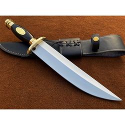 iron mistress knife custom handmade bowie knife buffalo horn handle d2 tool steel survival bowie camping outdoor knife