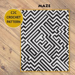 maze c2c crochet pattern | pdf | digital