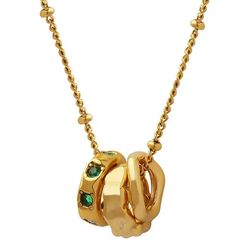 gold three circle pendant necklace geometric zircon circle choker necklace