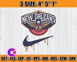 nba mix nike, new orleans embroidery design, nba embroidery, nba new orleans embroidery, nfl embroidery 11