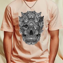 cat skull cultural significance png, kitten cool png, cat skull digital illustration digital png files