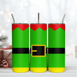 christmas elf tumbler wrap, 20oz straight tumbler, digital download