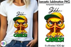 grumpy duck sarcastic sublimation png