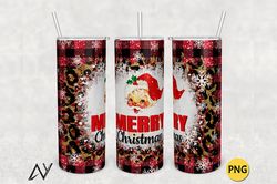 20oz tumbler santa merry christmas png