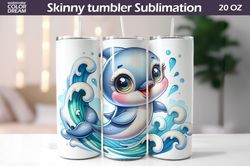 dolphin tumbler sublimation